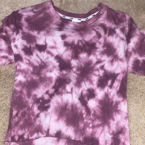 Pink tye dye shirt, size Womens small